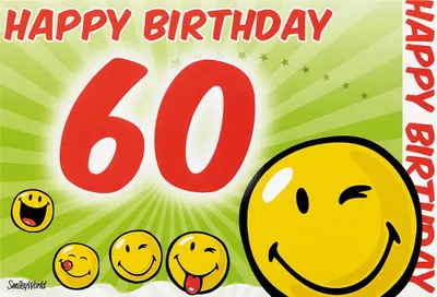 Produktbild von 60.Geburtstag -  PopUp-Card - Klappkarte mit 3D-Innenleben
