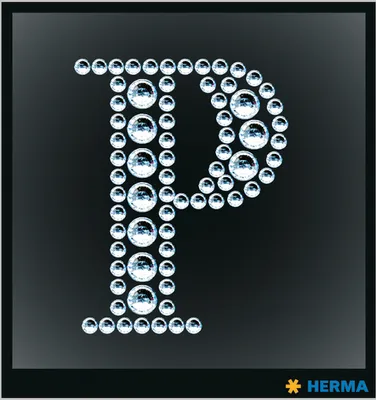 Produktbild von Herma FASHIONLine Crystal Sticker "P","Herma Crystal Sticker