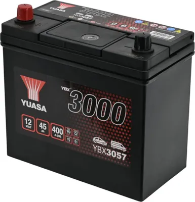 Produktbild von YUASA YBX3057 SMF Starterbatterie  12V 45Ah 400A(EN)