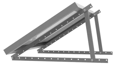 Alu-Dreieckhalterung 22°-40° für Solarmodule bis 1140 mm