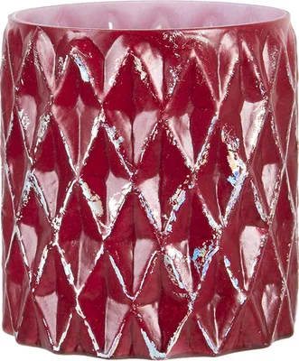 Produktbild von Clayre & Eef Teelichthalter Ø 10x11 cm Rot Glas