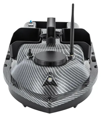 Produktbild von Futterboot zum Angeln - RC Köderboot mit GPS - 16 Speicherpunkte - Reichweite 500 m - Zuladung 2 kg - 52 W Dual-390-Motoren - LCD-Display - ABS-Rumpf - Grau