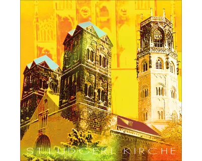Produktbild von Glasbild Münster St. Ludgeri Kirche 50x50 cm