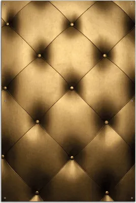 Produktbild von Wallario Outdoor-Poster für Garten oder Balkon, Motiv Goldene Ledertür, in ca. 61 x 91,50 cm