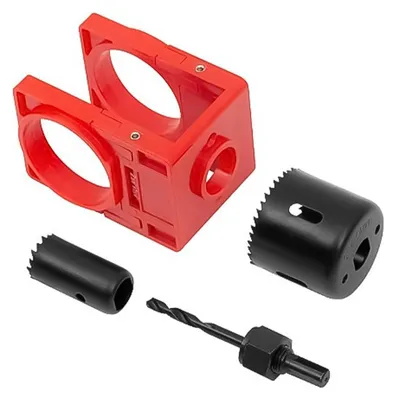 Immagine prodotto di Kit di foratura per serrature di porte in legno con sistema di bloccaggio a sfera