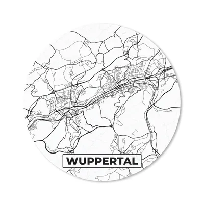 Produktbild von MuchoWow® Mauspad Mousepad Karte - Wuppertal - Karte - Stadtplan 50x50 cm - Mousepads - Maus Mat - Pad - Mausunterlage - Vinyl