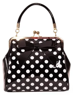 Produktbild von Banned Retro Kabeltasche - American Polka, Schwarz