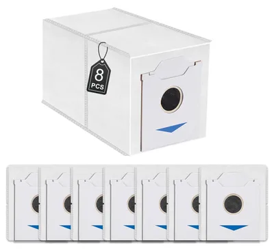 8 Staubsaugerbeutel für Ecovacs Deebot N30 Pro Omni, 3 L