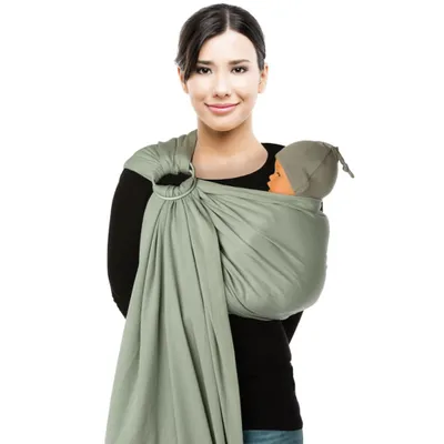 Produktbild von Babylonia BB-SLING Babytragetuch Grau-Violett BDDSL PAD 990