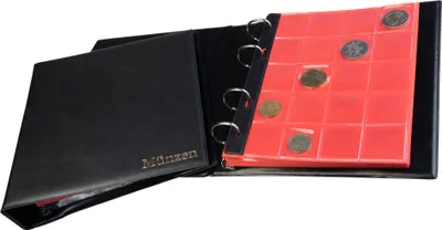 Produktbild von MC.Sammler Münzalbum Münzen Sammelalbum für 200 Stück 2 Euro Münzen (schwarz) Münzenalbum