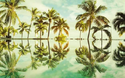 Image de Sanders & Sanders papier peint panoramique paysage vert et bleu 400 x 250 cm
