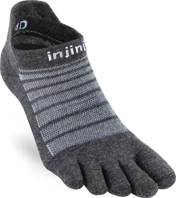 Produktbild von injinji Injinji Uni Run Lightweight No-Show Wool Zehensocken slate 40,5-44