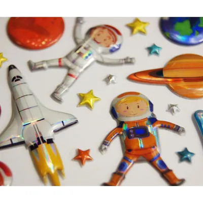 Produktbild von Dekorationsständer für Kinder - Astronauten - 3D-Sticker