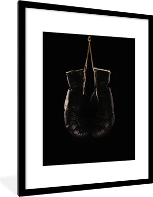 Produktbild von MuchoWow® Gerahmtes Poster Boxen - Schwarz - Seil 60x80 cm - Poster mit Schwarzem Bilderrahmen Wandposter Rahmen Foto Bilder - Wohnzimmer - Dekorationen - Prämie