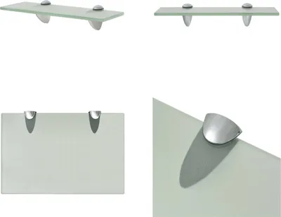 Obrázok produktu pre vidaXL Plávajúca sklenená polica 30x20 cm 8 mm - Plávajúca polica - Plávajúce police - Nástenné police