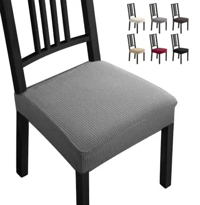 Immagine prodotto di Set di 4 coprisedie in tessuto jacquard per sedie da pranzo