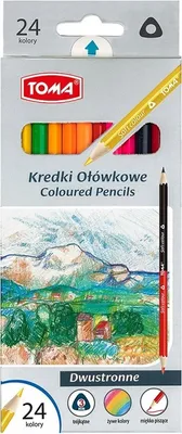 Image de Crayons de couleur double face 24 couleurs