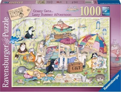 Obrázok produktu pre Puzzle - Život bláznivých mačiek 1000 dielikov