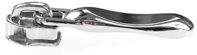 5 Stylische Zipper silber