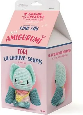Image de Kit Minigurumi Chauve-souris - Graine Creative