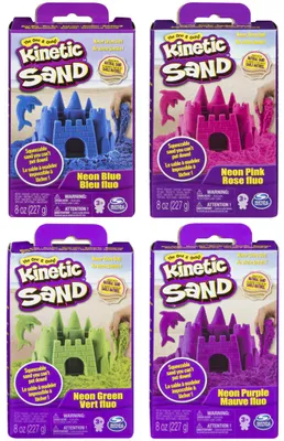 Produktbild von Kinetic Sand KNS RFL 8oz Neon Sand Box - Purple GML