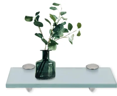 Produktbild von Peviasot Glasablage Bad 30x10 cm Milchglas Wandregal Badezimmer Regal aus ESG Sicherheitsglas rostfrei