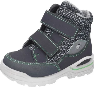 Produktbild von RICOSTA Boots LASSE von PEPINO für die kalte Jahreszeit HighTech/Textil Klettverschluss Lammwollfutter Jungen see/graphit Marine/Grau/Grün Größe 28