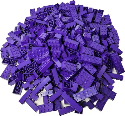 Produktbild von LEGO Lila Bausteine 250 Stück Hochsteine Neu individuell zusammengestellt