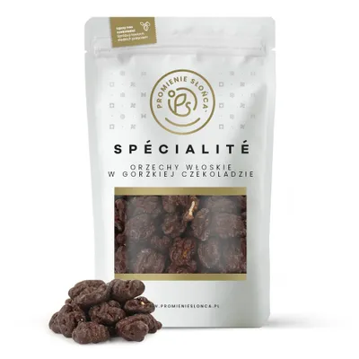 Zdjęcie produktu dla Orzechy Włoskie w Gorzkiej Czekoladzie 500 g