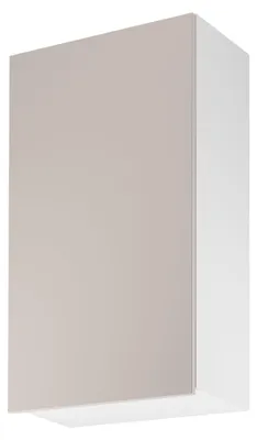 Obrázek produktu pro Vysoká horní kuchyňská skříňka SALERNO - šířka 60 cm, bílá / béžová, levé provedení