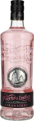 Produktbild von Puerto de Indias STRAWBERRY Premium Gin 37,5% Vol. 0,7l