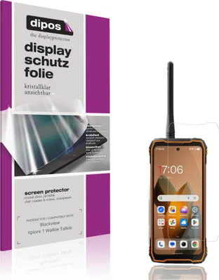 Produktbild von 4x Schutzfolie für Blackview Xplore 1 Walkie Talkie klar Displayschutzfolie Folie Display Schutz dipos