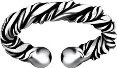 Produktbild von Ohrklemme Silber 925: Ear Cuff Ohrring "Bali-Design"