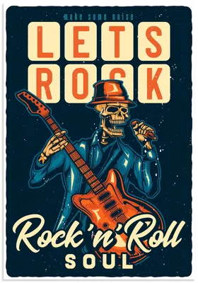 Produktbild von ARTland Wandbild Alu für Innen & Outdoor Let's rock Größe: 70x100 cm