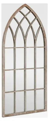 Produktbild von Gartenspiegel Fensterspiegel Wandspiegel Hängespiegel Zierspiegel Dekospiegel für den Außenbereich 70x30cm Eisen