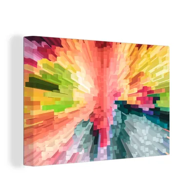 Obrázok produktu pre OneMillionCanvasses® - Maľba na plátne - Obraz na plátne Nástenná maľba na plátne - Farebné pozadie - 150x100cm - Fotografia na plátne - maľba na