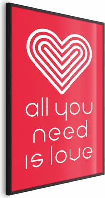 Produktbild von Posterpapier Poster - Let's Love Each Other 29.7x42 cm Text m-A-0905-ao-a