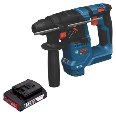 Zdjęcie produktu dla Bosch GBH 18V-18 Professional Akumulatorowa wiertarko-wybijarka 18 V 1,5 J SDS plus Brushless + 1x akumulator 2,0 Ah - bez ładowarki