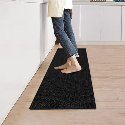 Productafbeelding van Keukenonderzetter, wasbaar, antislip, 43 x 150 cm, zwart