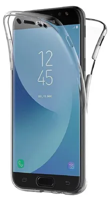 Obrázek produktu pro Full Cover pro Samsung Galaxy J7 Pro – silikonové pouzdro 5,5" z TPU s 360° průhledným krytem