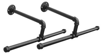Wand-Kleidergestell aus Eisen, rustikaler Kleiderständer, 2 Stück