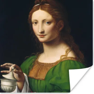 Produktbild von MuchoWow® Poster Maria Magdalena - Leonardo da Vinci 30x30 cm - Wandposter - Printing