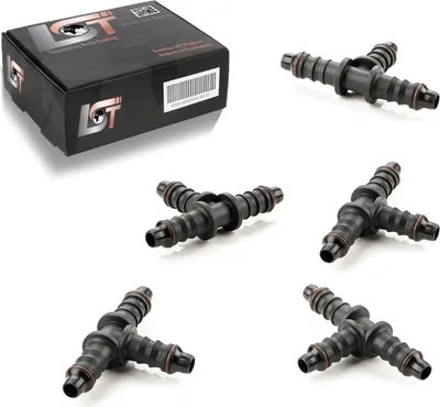 Produktbild von 5x T-Verbinder T-Stück Bewässerungssystem Tropfbewässerung PE-Rohr Ø 6 mm