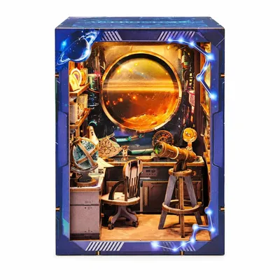 Imagen del producto de THAR Book Nook: Observatorio Cósmico – Estación meteorológica casera con iluminación, 158 piezas