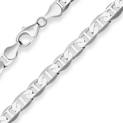 Produktbild von 6,5mm Armband Panzerstegkette Silberarmband Armschmuck aus 925 Silber 19cm