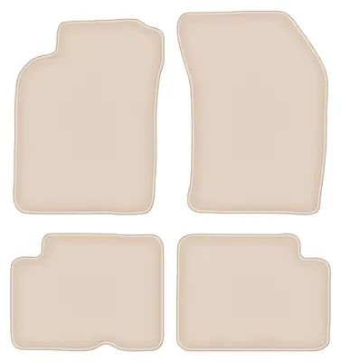 Produktbild von DURBAN Beige Velours-Fußmatten-Set für Nissan Almera N15 Schrägheck, Limousine (1995-2000)