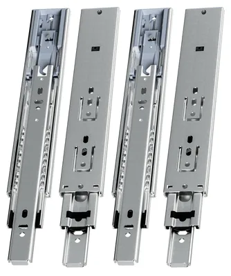 Obrázek produktu pro ISOISL 2 páry posuvných ližin do zásuvek, délka 250 mm, s tlumením, plný výsuv, 3dílné, tiché kuličkové ložiska, vhodné pro nábytek a zásuvky