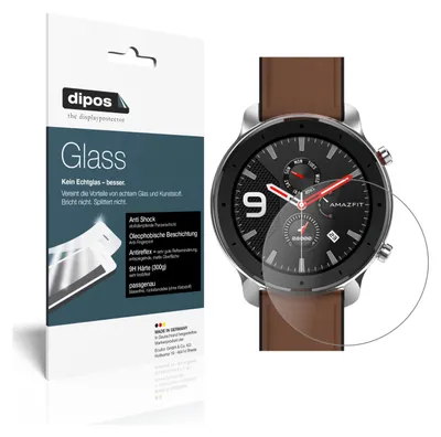 Obrázek produktu pro 1x ochranná fólie pro Amazfit GTR 47mm Smartwatch matná - anti-shock 9H fólie dipos Glass plastové sklo
