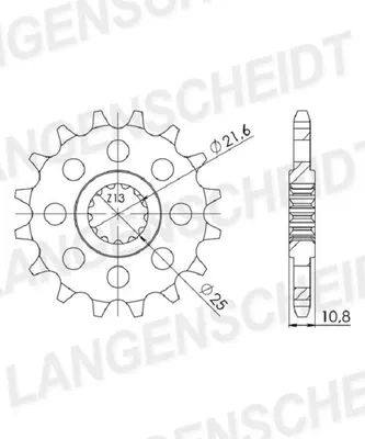 Image de Ritzel Supersprox 525 - 15Z CST-1586:15|feinverzahnt 21,6/25,0