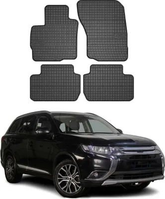 Produktbild von 2014-2020 Mitsubishi Outlander Fußmatten Gummi Schwarz 4 tlg